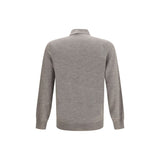 Brunello Cucinelli Gray Cashmere Polo Shirt
