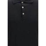 Brunello Cucinelli Black Cotton Long Sleeve T-Shirt