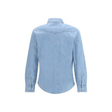 Brunello Cucinelli Blue Denim Shirt