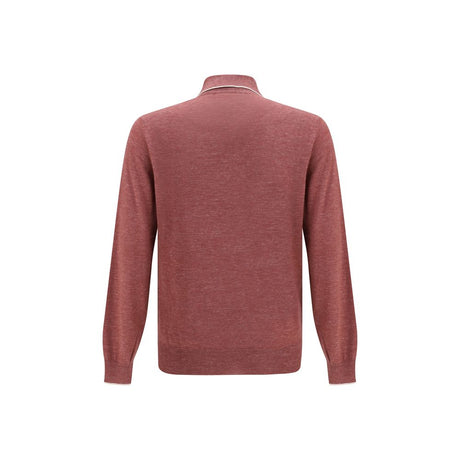 Brunello Cucinelli Bordeaux Cashmere Dress Shirt