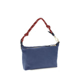 Miu Miu Blue Cotton Shoulder Bag