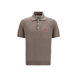 Brunello Cucinelli Brown Cotton Polo Shirt