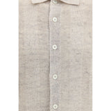 Brunello Cucinelli Beige Cotton Polo Shirt