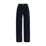 Max Mara Blue Cotton Pants