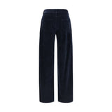 Max Mara Blue Cotton Pants