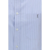 Saint Laurent Blue Cotton Pattern Shirt