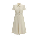 Fendi Beige Wool Oves Aries Casual Dress