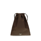 Prada Brown Polyamide Clutch Bag