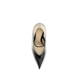 Fendi Black Calf Leather Bos Taurus High Heel Pumps