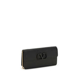 Valentino Garavani Black Calf Leather Bos Taurus Wallet