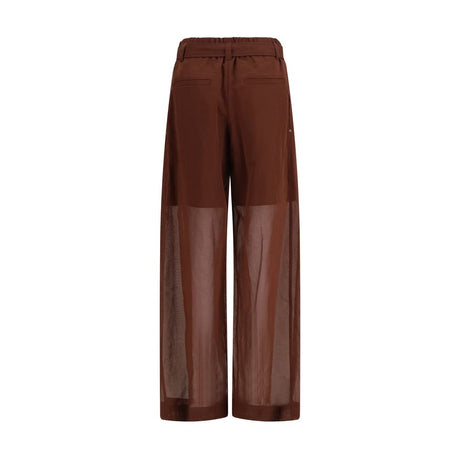 Brunello Cucinelli Brown Cotton Casual Pants