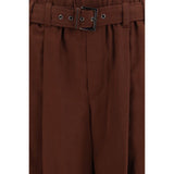 Brunello Cucinelli Brown Cotton Casual Pants