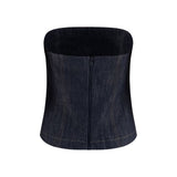 Brunello Cucinelli Blue Cotton Bodysuit