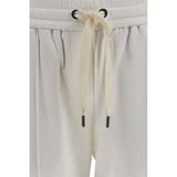 Brunello Cucinelli White Cotton Athletic Pants