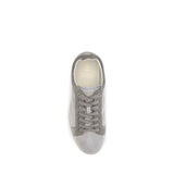 Brunello Cucinelli Gray Suede Leather Low Top Sneakers