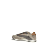 Brunello Cucinelli Beige Suede Leather Low Top Sneakers