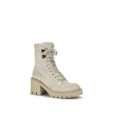 Pedro García Beige Calf Leather Bos Taurus Lace-Up Boots