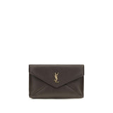 Saint Laurent Brown Lamb Ovis Aries Aries Wallet