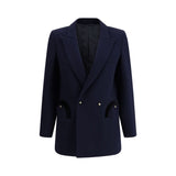 Blazé Milano Blue Wool Oves Aries Blazer
