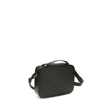 Ferragamo Black Calf Leather Bos Taurus Shoulder Bag