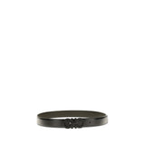 Ferragamo Black Calf Leather Bos Taurus Regular Belt