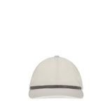 Brunello Cucinelli White Cotton Cap (Baseball Hat)