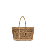 The Row Beige Raffia Shoulder Bag