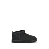 UGG Black Suede Leather Ankle Boots