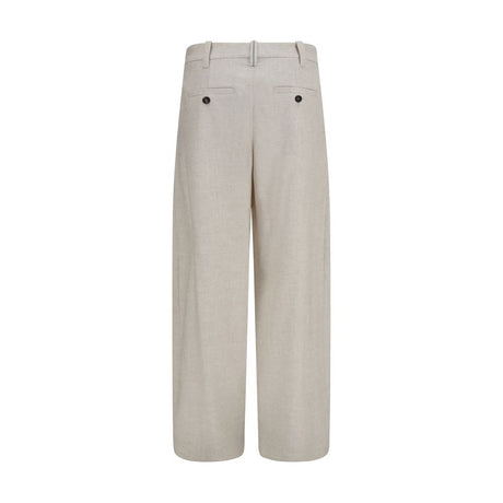 Brunello Cucinelli Beige Wool Oves Aries Dress Pants