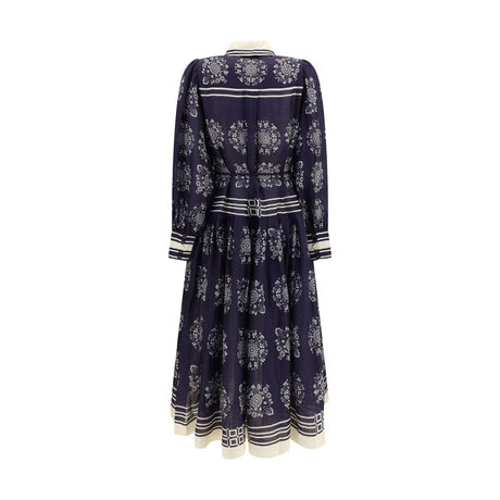 Alemais Blue Ramie Casual Dress