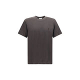 Saint Laurent Brown Silk T-Shirt