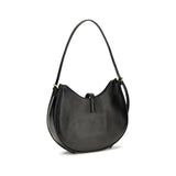 Versace Black Calf Leather Bos Taurus Shoulder Bag