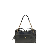 Vivienne Westwood Black Calf Leather Bos Taurus Shoulder Bag