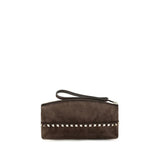 Valentino Garavani Brown Suede Leather Handbag