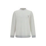 Brunello Cucinelli White Cotton Sweatshirt