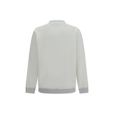 Brunello Cucinelli White Cotton Sweatshirt