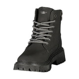 U.S. POLO ASSN. Black Polyester Ankle Boots