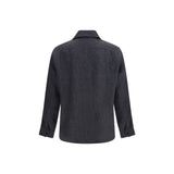 Brunello Cucinelli Gray Linen Dress Shirt