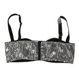Dolce & Gabbana Silver Sequined Nyon Balconnet Bra Underwear