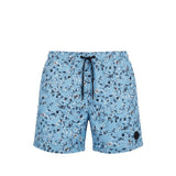 Trussardi Beachwear Light Blue Polyester Men Swim Trunk