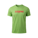 Iceberg Green Cotton Men T-Shirt