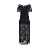Rabanne Black Polyamide Long Dress