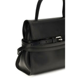 Moschino Black Calf Leather Bos Taurus Shoulder Bag