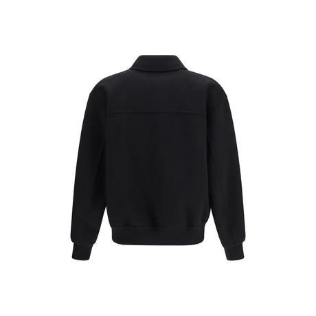 Ferragamo Black Wool Oves Aries Biker Jacket