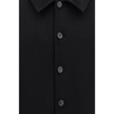 Ferragamo Black Wool Oves Aries Biker Jacket