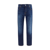 PT Torino Blue Cotton Straight-Leg Jeans