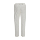 PT Torino White Cotton Slim Fit Jeans