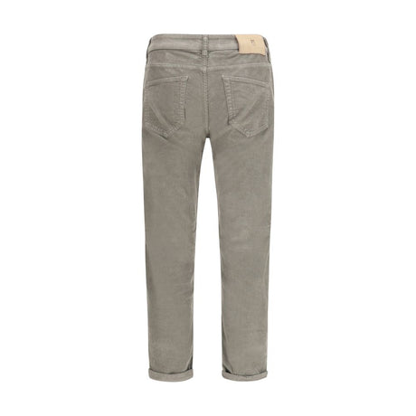 PT Torino Gray Cotton Casual Pants