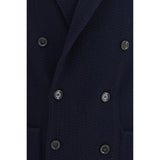 Lardini Blue Wool Oves Aries Blazer