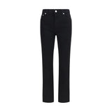 Dolce & Gabbana Black Cotton Straight-Leg Jeans